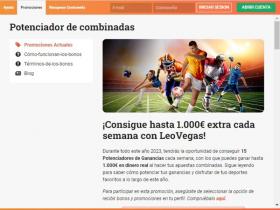 Apostar a deportes en Leovegas